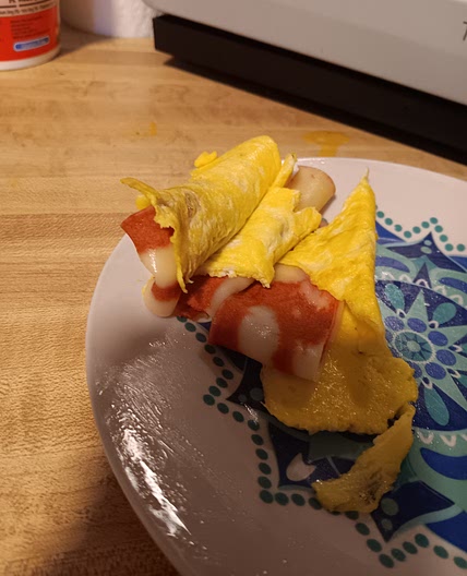 Omelet Bacon Roll
