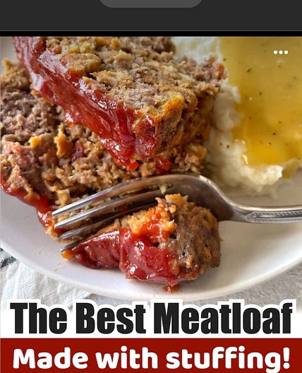 easy meatloaf (w box stuffing mix)