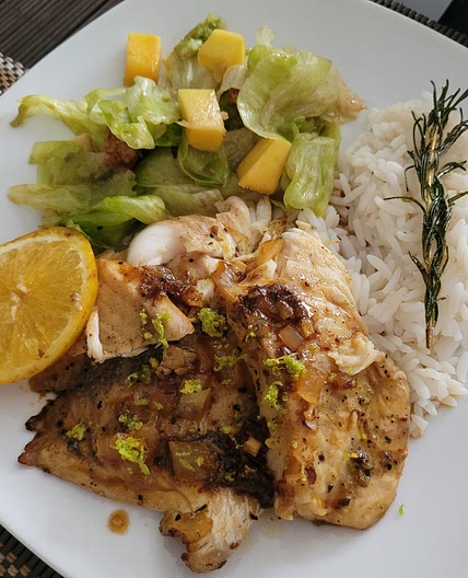 Tilapia com molho de laranja