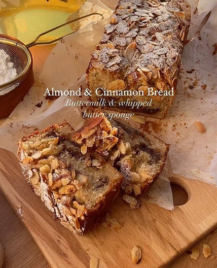 Almond &amp; Cinnamon bread ✨