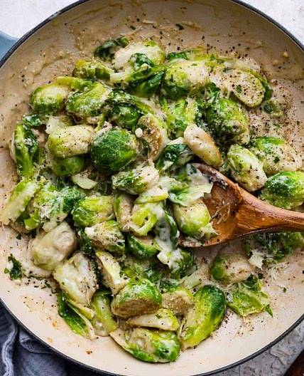 Parmesan Garlic Brussels Sprouts