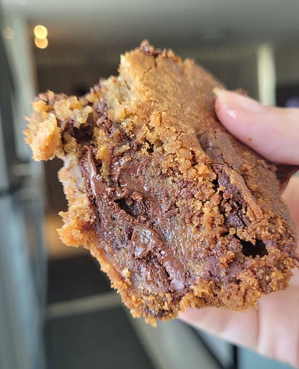 Barra de Cookie com Recheio de Caramelo Salgado