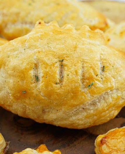 Football Pizza Puff Pastries