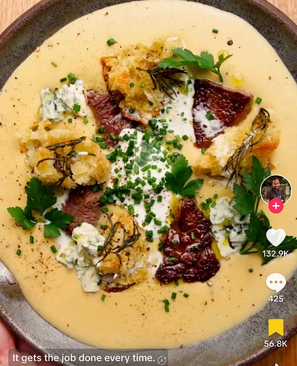 Smoked Steak and Potato Soup 