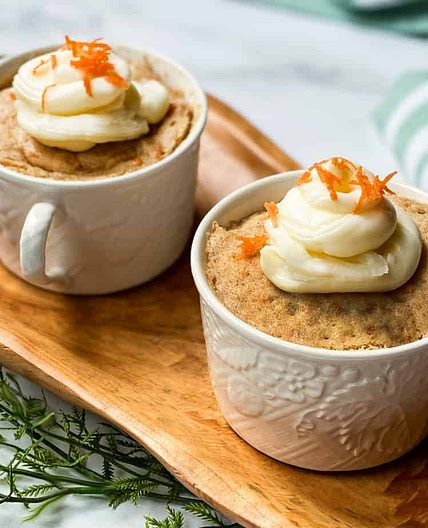 3 Minute Carrot Cake in a Mug Recipe
