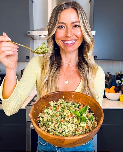 QUINOA TABBOULEH WITH MINT VINAIGRETTE✨