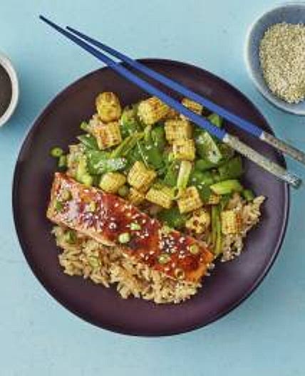 Teriyaki Salmon Donburi