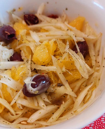 Salad - Fennel, oranges, and cranberries