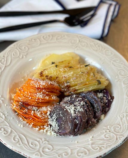 GRATINADO DE TUBÉRCULOS CON QUESO