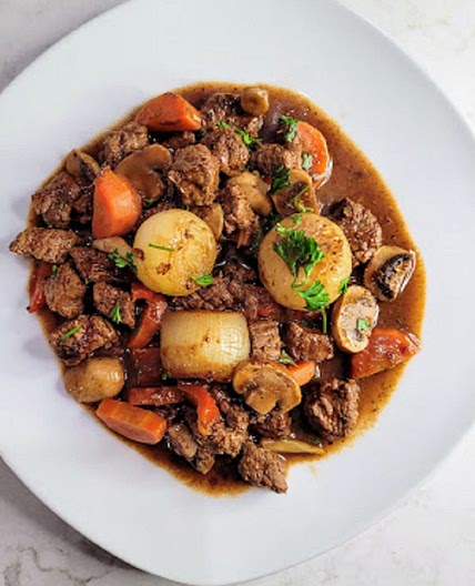 Old Fashioned Beef Stew with Mushrooms