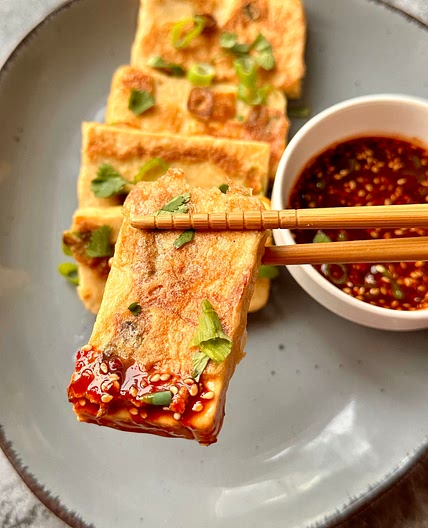 Egg Fried Tofu Snack