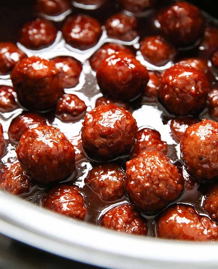baby shower meatballs 🍇