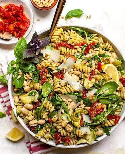 Sun-dried Tomato & Pesto Pasta Salad