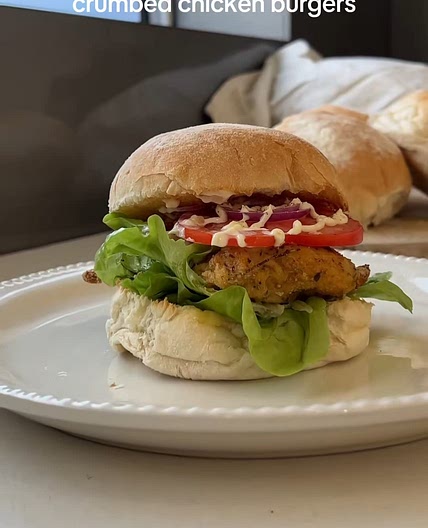 Crumbed Chicken Burgers