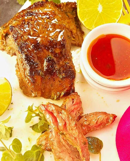 Mexican Carne Asada Marinade with Skirt Steak