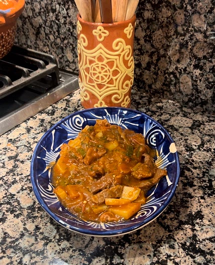 BISTEC A LA MEXICANA CON PAPAS