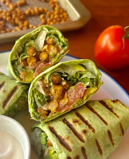 Roasted Chickpea Wraps