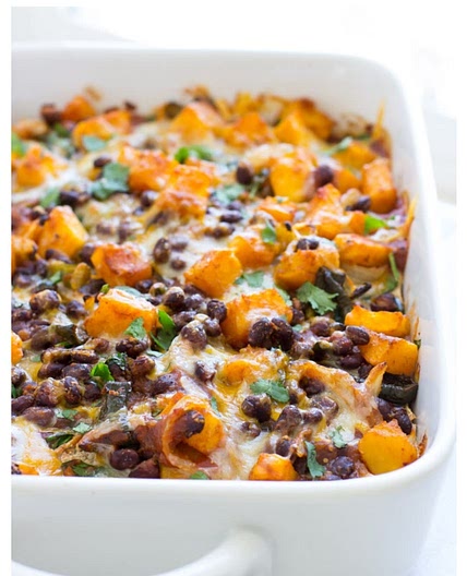 Butternut Squash Enchilada Casserole