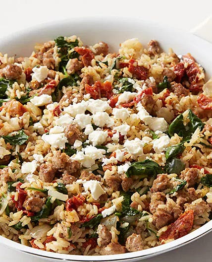 Mediterranean Turkey Skillet Dinner