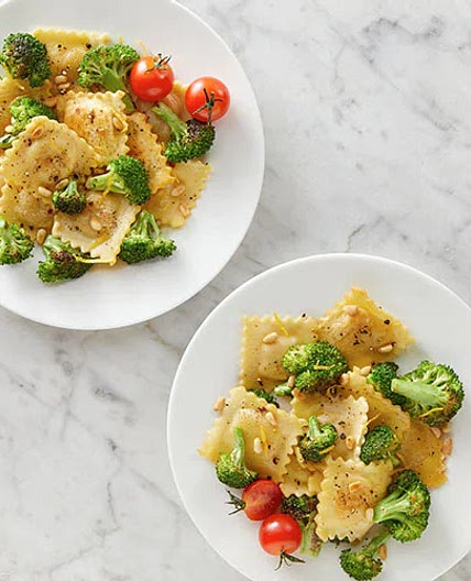 Crispy Broccoli and Ravioli in Brown Butter Lemon Sauce - Kroger