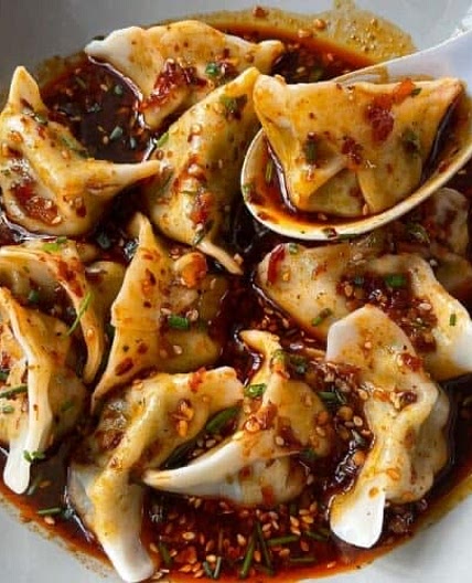 Steamed Dumplings with The Best Dipping Sauce