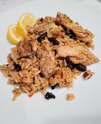 Chicken, Rice and Raisins