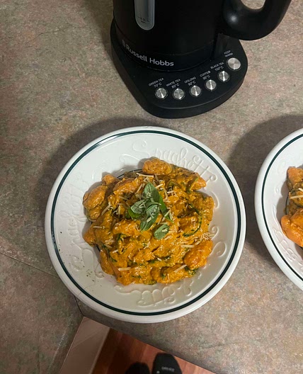 Creamy Tomato and Basil Sauce for Sweet Potato Gnocchi