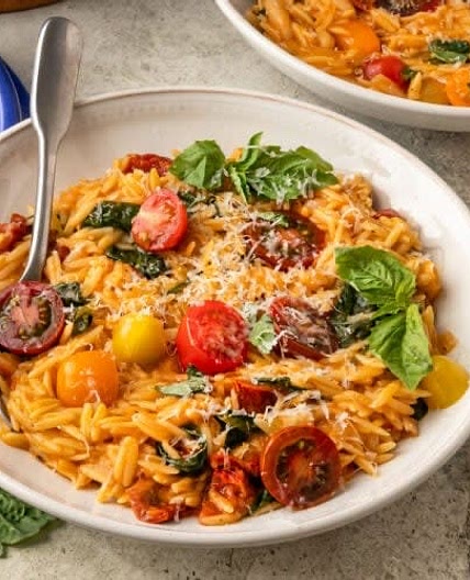 Creamy Tuscan Orzo
