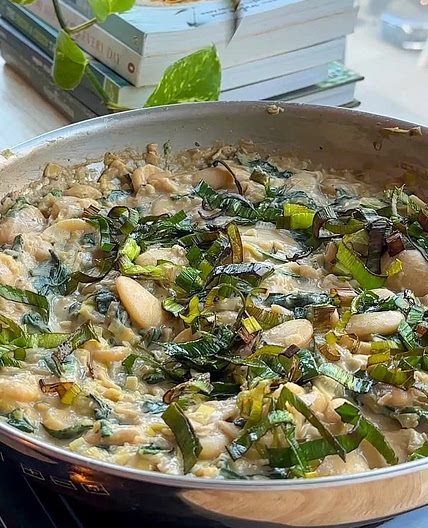 Creamy Leek-y Butterbeans