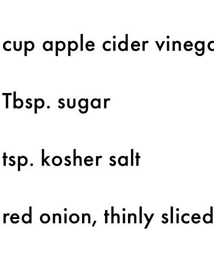 Pickled red onions
