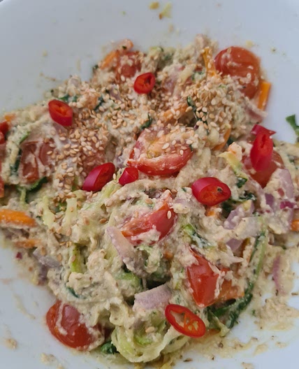 Mushroom Pesto Zoodle (Salad)