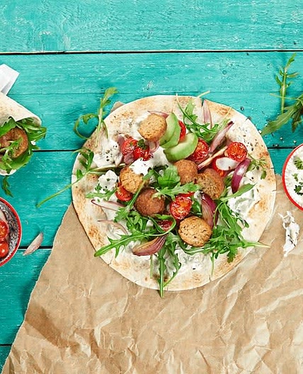 Falafel-Wraps