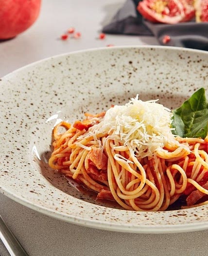 Espaguetis a la Amatriciana | Receta Original