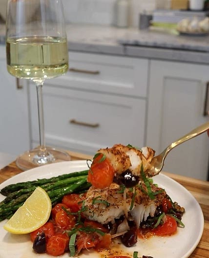 One pan baked cod