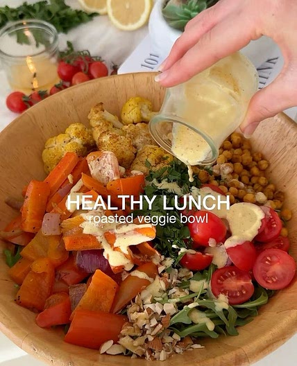 Curry roasted veggie bowl