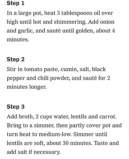 Red Lentil Soup
