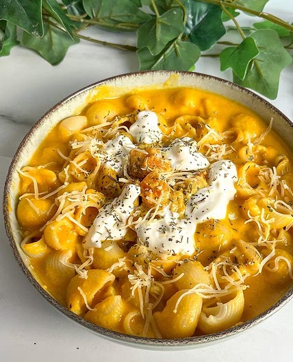 PÂTES À LA BUTTERNUT RÔTIE & BURRATA 🍝