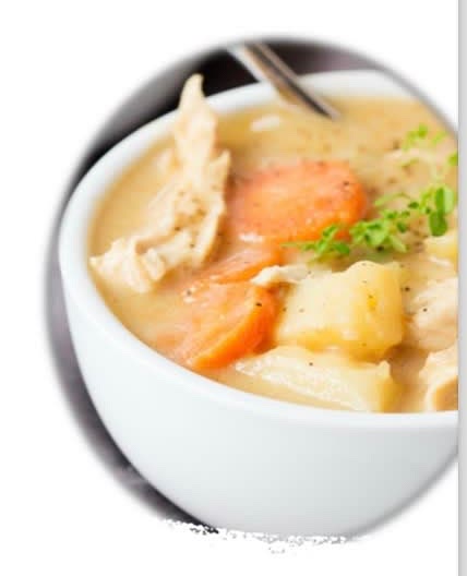 Creamy chicken vegetable soup