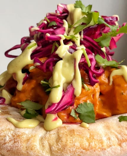 Butter Curry Naan Kebab