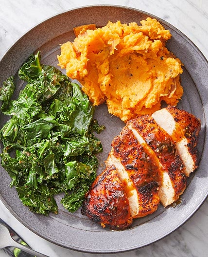 Seared Chicken & Spicy Maple Sauce