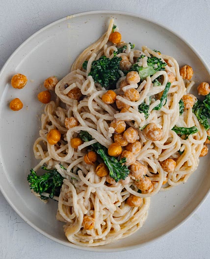 Easy Pasta with Tahini Sauce