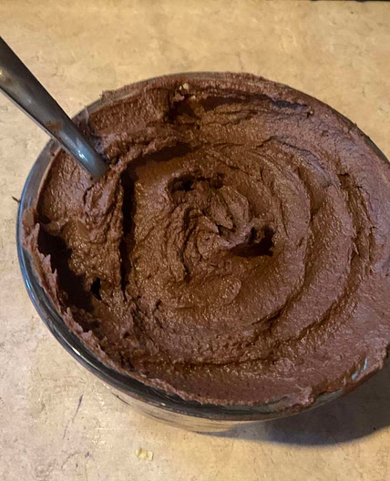 2 ingredient, Low carb, chocolate pudding.