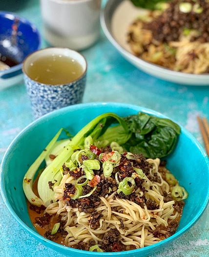 Vegan Dan Dan Noodles - Recipe below - These are just so divine.
