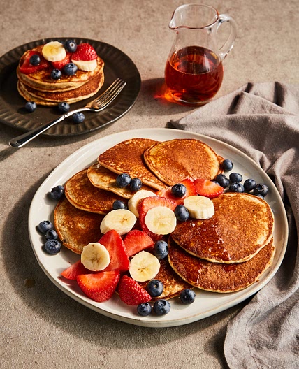 Banana Cottage Cheese Pancakes - Women of Today