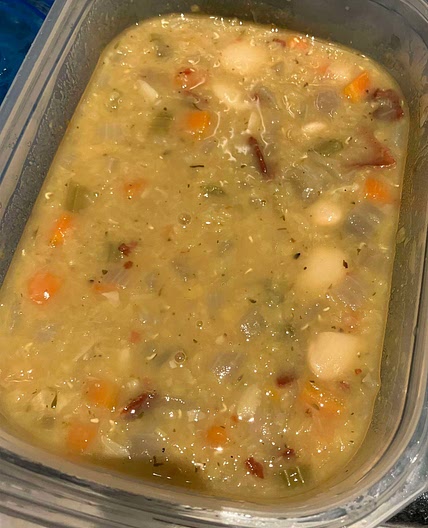 Lentil and Bacon Soup