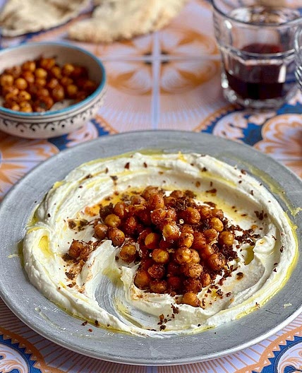 Crispy Chickpeas with Whipped Feta