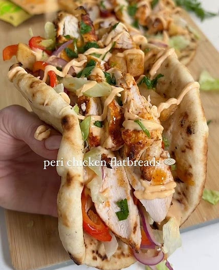 Peri Chicken Flatbreads