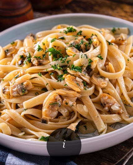 Spaghettini in Clams and Cream Sauce by Jeff Smith the Frugal Go