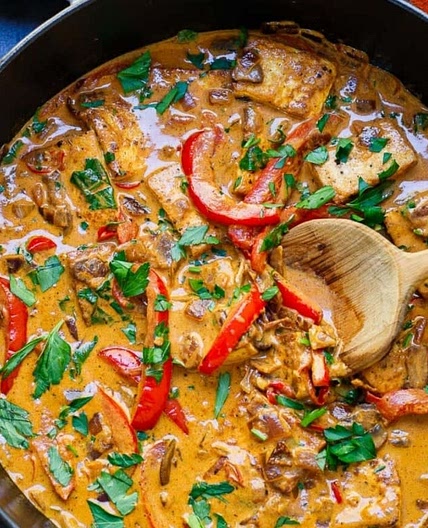 Tofu paprikash