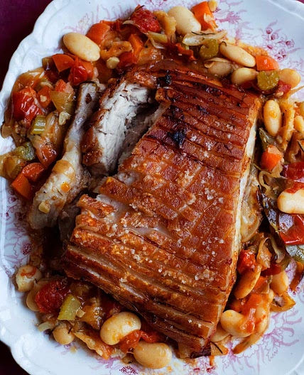 Nigel Slater’s winter recipe for slow roast belly pork